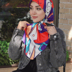 روسری ابریشم طرح مايا