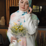 روسری نخی طرح بهشت