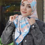 روسری ابریشم جدید مزونی طرح ویونا