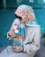 روسری ابریشم طرح دلبرانه - Image 5