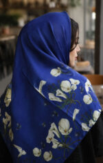 روسری نخی طرح گل شیپوری - Image 3